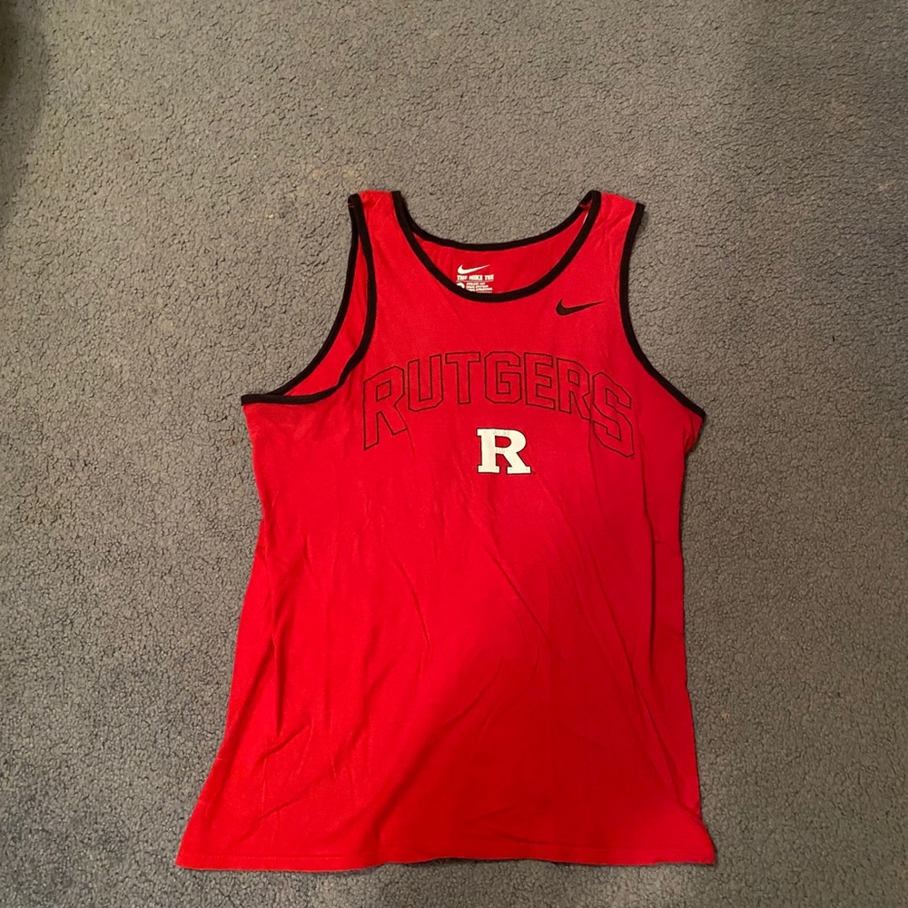 Nike Rutgers Scarlet Knights Mens M Red Tank